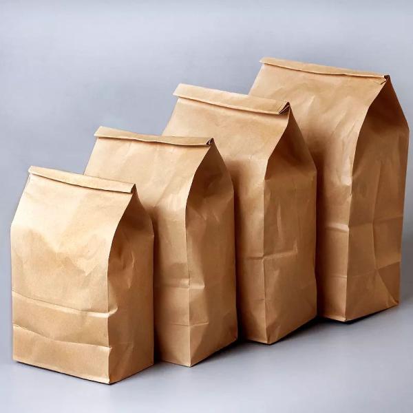 Wholesale Custom Printed Kraft Paper Bag Kraft Bag Logo Food Takeaway Kraft Paper Bag