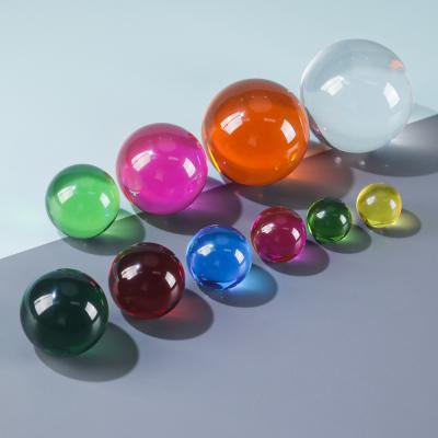 Personalize a bola acrílica decoração colorida acrílica acrílica clara da casa das bolas da resina da esfera das bolas da grande