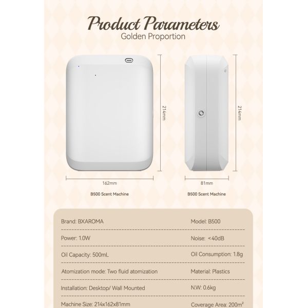 Home Scent Diffuser Batteries Custom Logo Scent Essential Oil Diffuser Smart Aroma Diffuser Electric Scent Air Machine