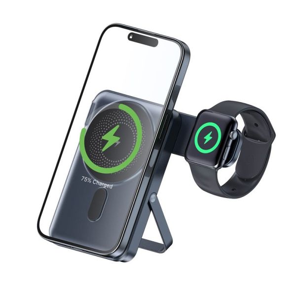 Magsafe Magnetic 3 In 1 Wireless Charger Portable Folding For Travel