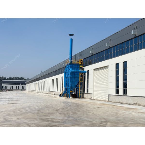 High Strength Long Span Fabricated Steel Structure Workshop With Overhead Crane System