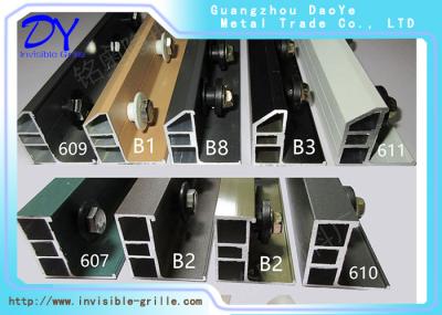6m Long Aluminium Track Channel For Balcony Grille