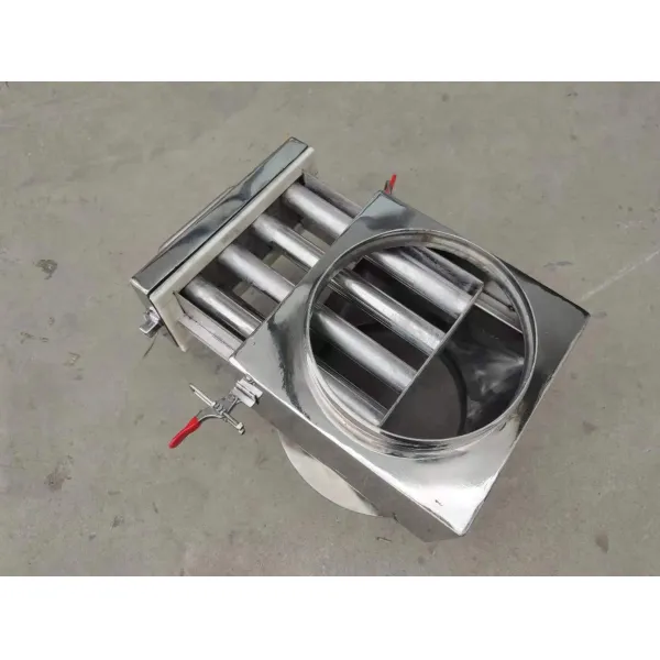 Multi Layer Magnetic Rods Rotary Vibrating Screen For Removing Impurities