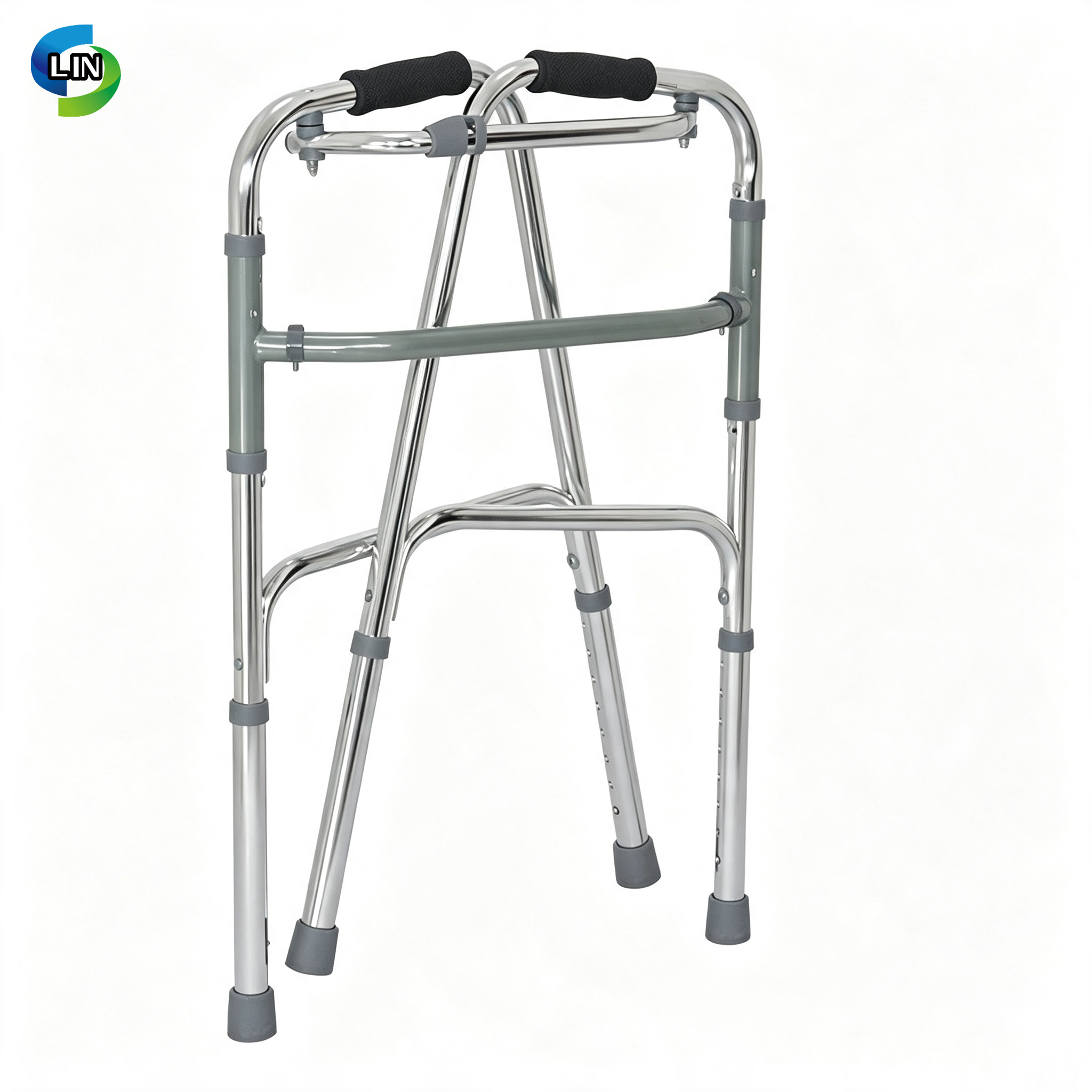 Lightweight CE Certified Medical Walker Frame for Sanitary Health Care and Rehabilitation Therapy