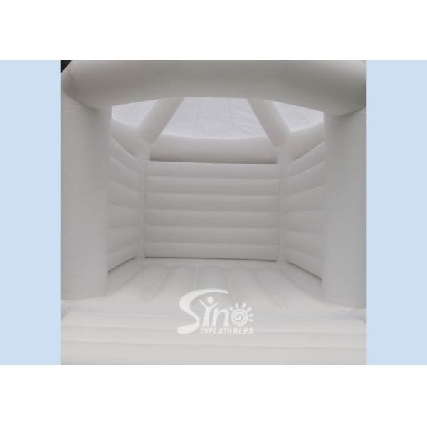 надувной замок свадьбы взрослых товарного сорта 5кс4м белый с верхней частью формы степле