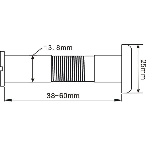 5.8G Wireless Door Peephole Camera Pure brass material 100m range Wireless Video Camera