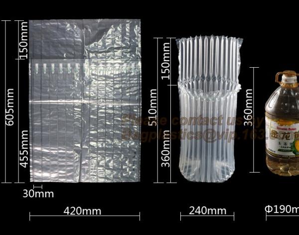 Plastic wrap air bag colume double layer bubble courier bag poly bubble bag for promotion, Shockproof Safety Air Cushion