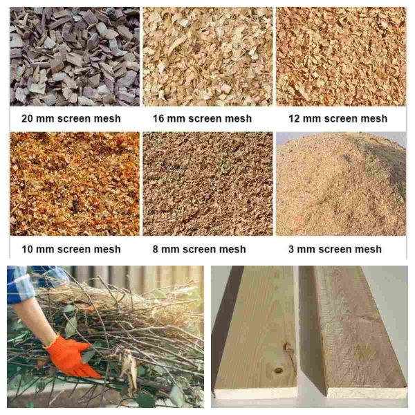 Do moedor de madeira da retalhadora da placa da serragem do feijão de soja do milho da grão pulverizer Multi-funcional de Crusher Machine