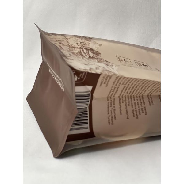 Customized Flat Bottom Pouches 12oz Strong Compression Resistance
