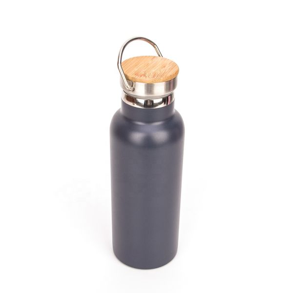 500ml 17oz Personalised Insulated Water Bottle Grey Powder Coating 7.8*23cm Size