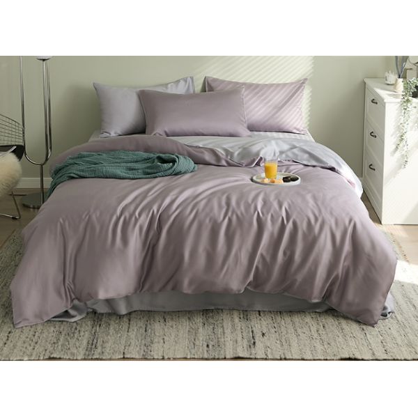 Pure Color 60S European Luxury Tencel Bedding Set Home Textile Product Customized Size