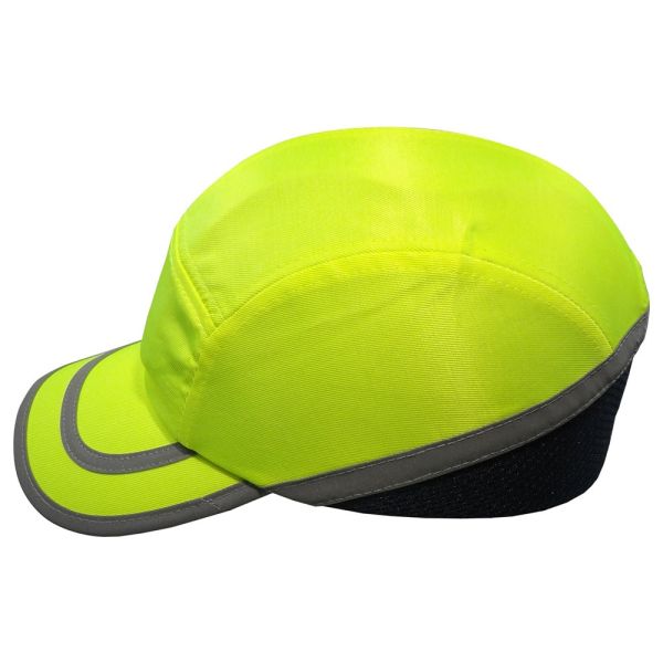 High Visibility Hi-Vis Safety Bump Cap With ABS Insert Helmet CE EN812 Manufacturer