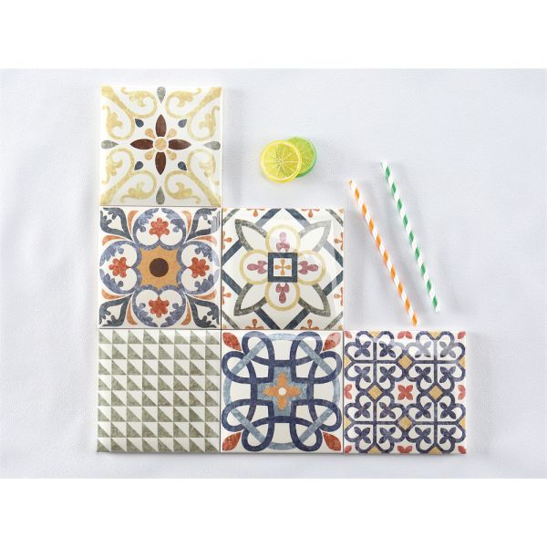 152x152mm Glossy Porcelain Wall Tiles for Indoor Use