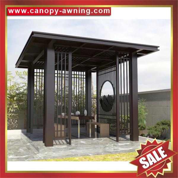 high quality outdoor garden park  Aluminium alu gazebo pavilion sunshade shelter awning canopy
