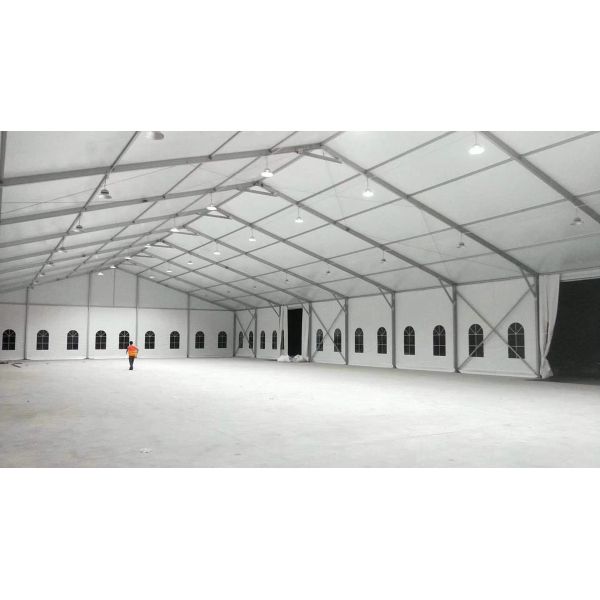 200 People White Alloy Outdoor Aluminum Frame Tent For Church Or Other Event
