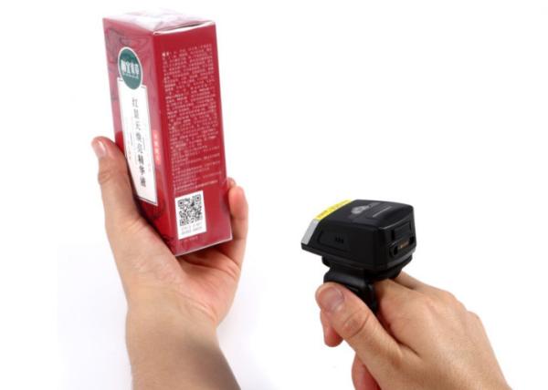 Cheap Rugged IP65 Wearable Blue tooth Bar code Reader 1D 2D Ring Finger Wireless Barcode Scanner