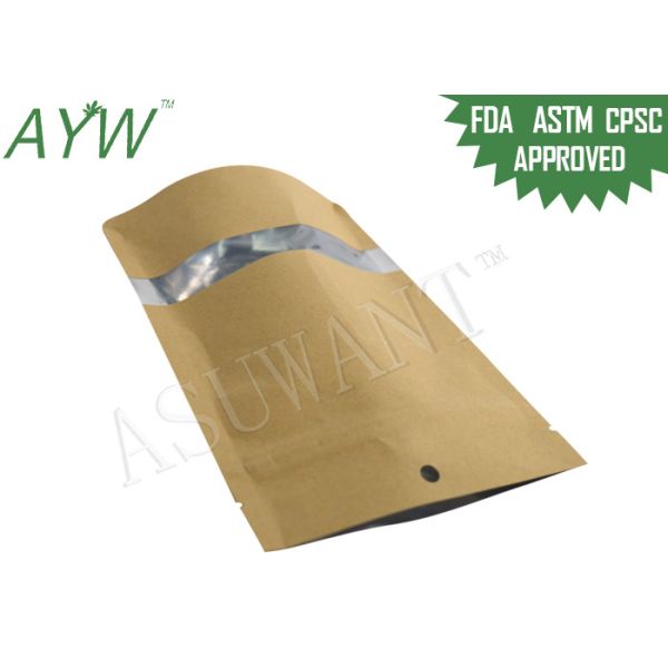 Сумки молнии бумаги Эко дружелюбные Крафт печатают картины ходя по магазинам для конфеты/гаек