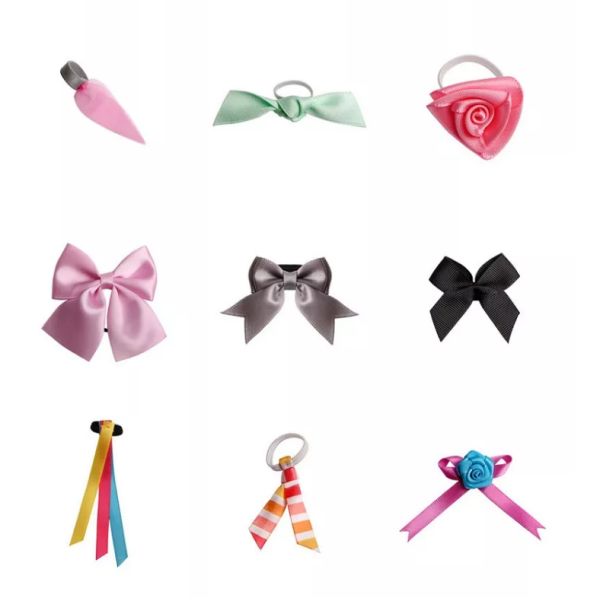 Настраиваемые подарки украшения ленты луки Сатин Grosgrain для бутылок Подарочные упаковки