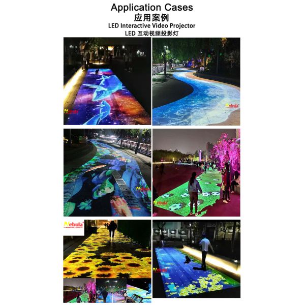 Nebula 80+ Interactive Games DLP 1000 Lumen LED Outdoor Projection 3D Mapping Gobo Video Projector