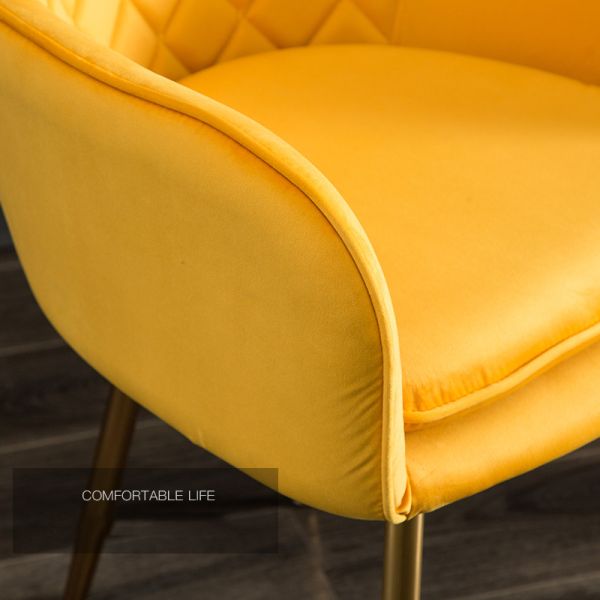 Dining Chairs Faux Leather Wooden Legs Dining Room Chair Hotel Luxury Dining Chair