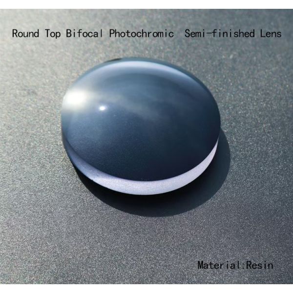 Round Top Bifocal Lens Semi-finished UC/HC/HMC Photochromic Lens