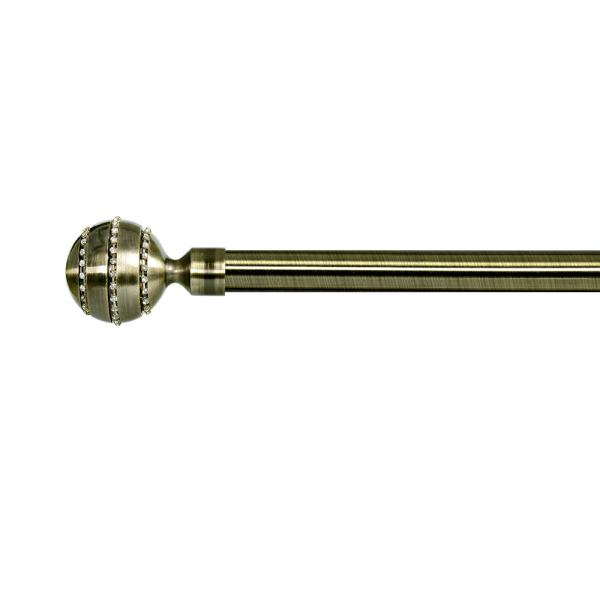 Classic Luxury Style Curtain Rod Set With Diamond And Customized Size For Interior Decoration
