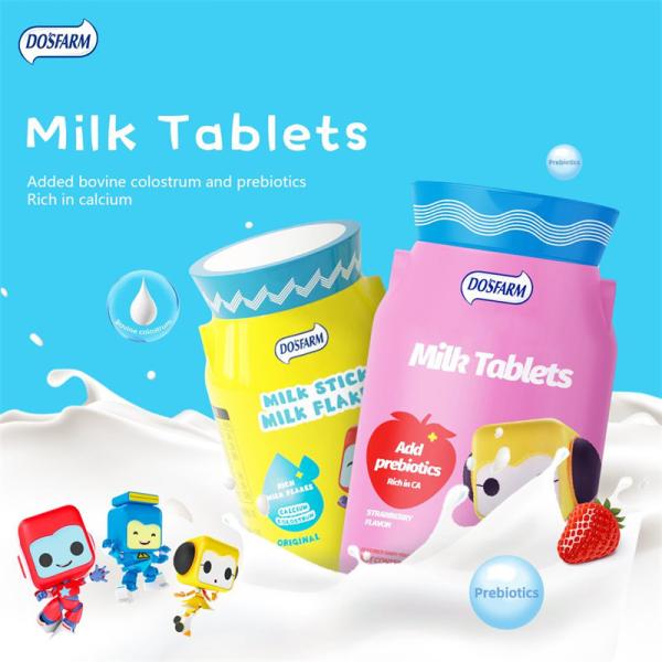 Do’ S Farm Milk Tablets Colostrum Flavor Strawberry Flavor Children’S Milky Candy 35g