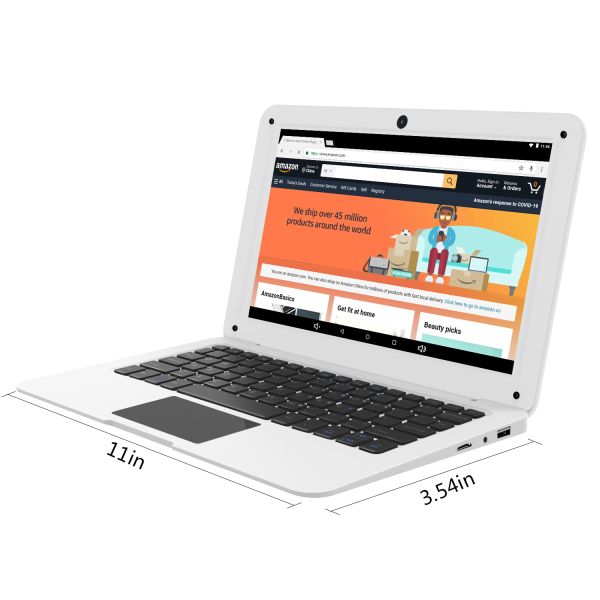 EU Plugs Ultra Thin Mini Laptop 10.1 Inch Quad Core Allwiner A133 For Business And Learning