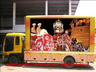 Waterproof P8 P10 	Truck Mounted LED Display , Mobile LED Screen Truck