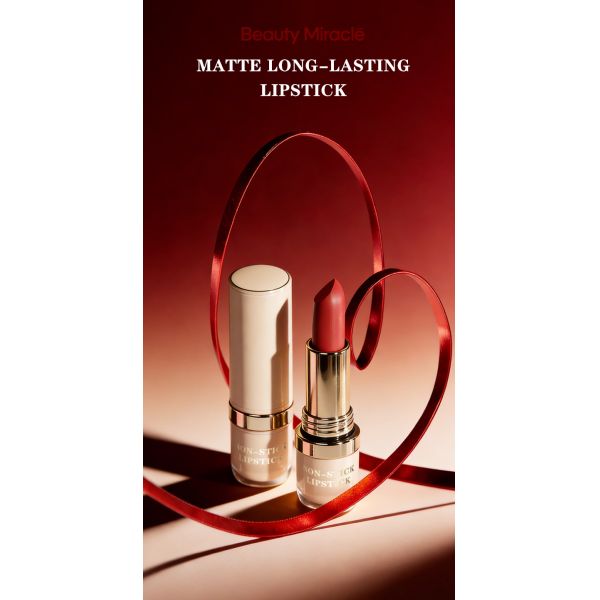 Transfer Proof Lipstick 24H Long Lasting Waterproof Matte Lipstick Makeup Cosmetics
