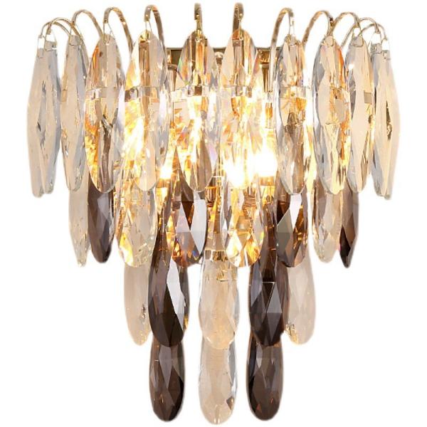 candelabros de parede contemporâneos K9 Crystal Led Wall Lights da parede de vidro de 22*28cm