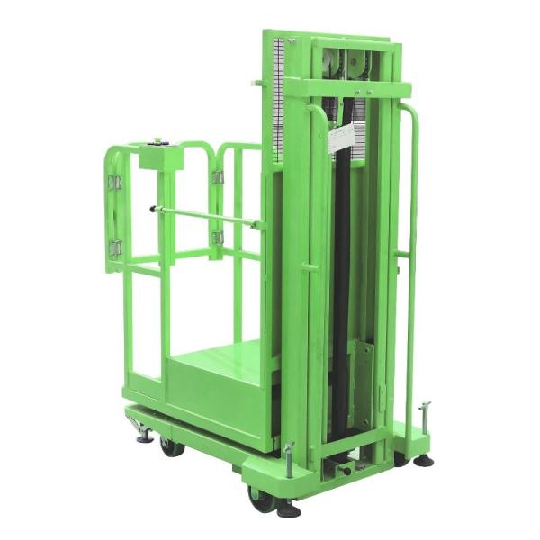 Orange Semi Electric Order Picker With 2.7m 3.3m 4m 4.5m Lifting Height