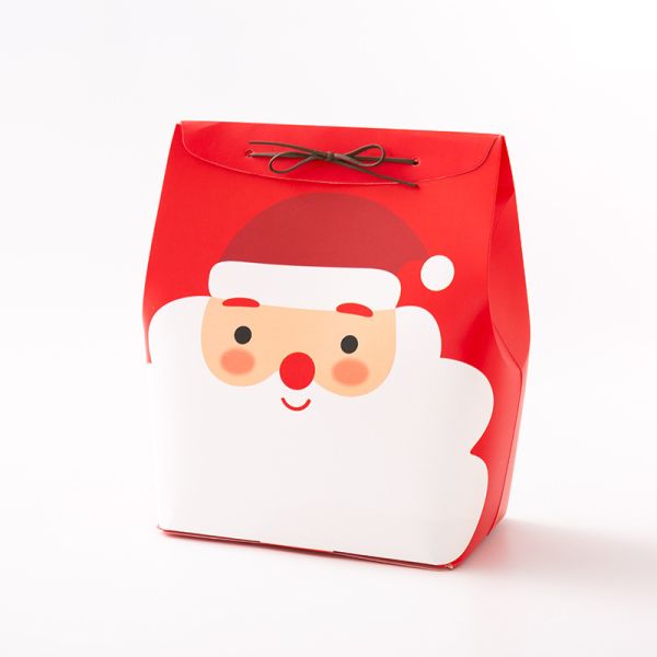 Christmas Gift Bag Customizable Apple Present Packaging Red White Design  Ribbon Handle Christmas Eve Gift Bag For Apples And Small Gifts