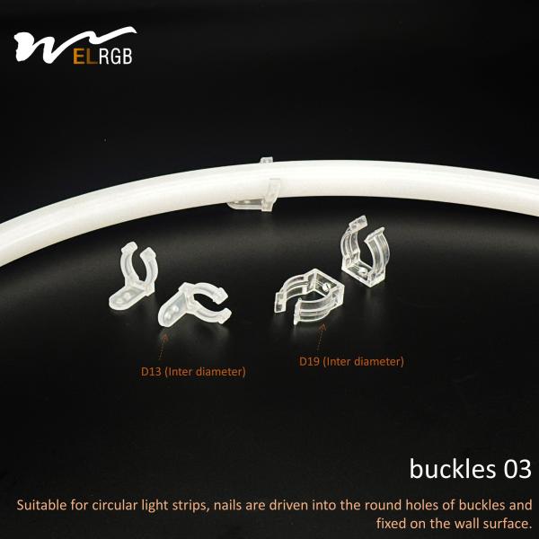 3014 5730 2835 5050 LED Light Strip Buckle Fixer Translucent Product Weight kg 0.01