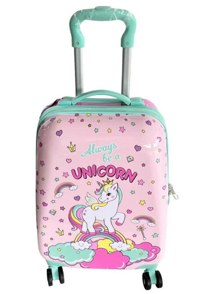 4 Wheeled Childrens Rolling Suitcase Multi Printed Customization Classic