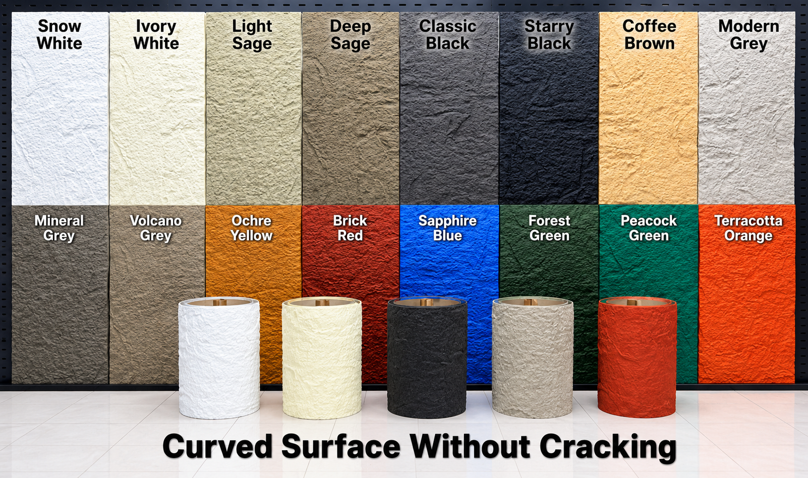 Flexible Stone Wall Panel Skin 3D Faux Big Slab Anti Corrosion For Shop Facades