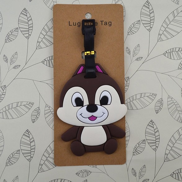 Factory manufacturer fashione design silicone luggage tags