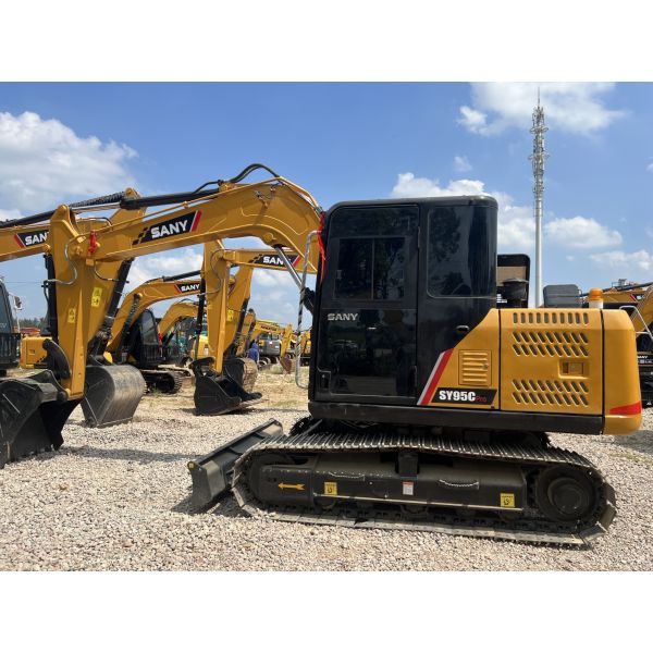 Sany SY95C Использованный экскаватор Sany Excavator Crawler Hydraulic 9 тонн 9185kg 0,36m3 ведро