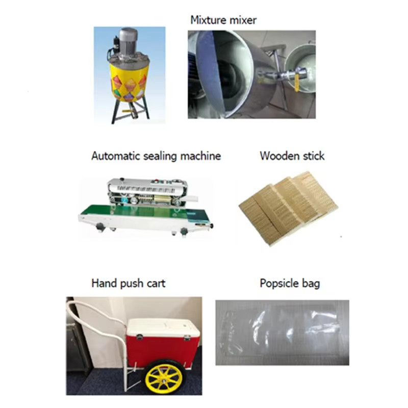 2.8kw Commercial Use 304 Stainless Steel Automatic Ice Cream Popsicle Machine