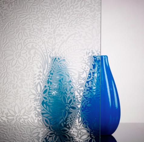Building Green Patterned Glass Sheet Diamond 5mm decorative glass partitions with Canelado