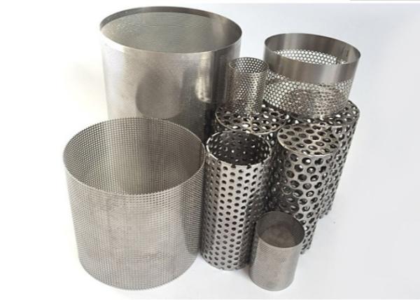 Stainless Steel 316 Perforated Metal Mesh Filter Tube 20mm-2000mm