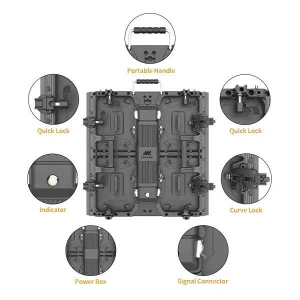 Die-Casting Aluminum P4.81 Outdoor LED Display Rental RGB Full Color LED Screen High Brightness