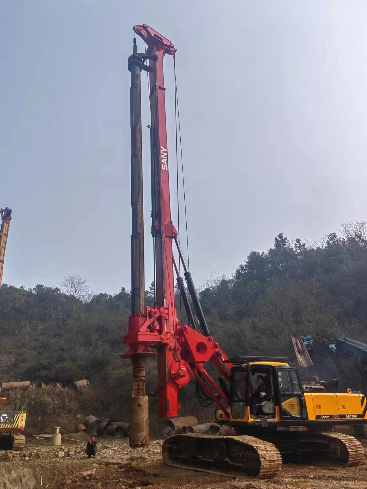Shacman SR150 привело роторную машину 18432mm Borewell снаряжения сверла подержанную