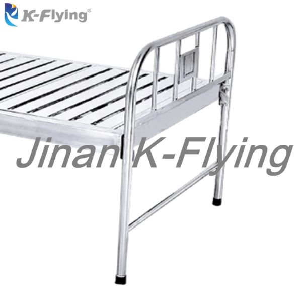 Anti Rust Stainless Steel Stable Flat Hospital Nursing Bed