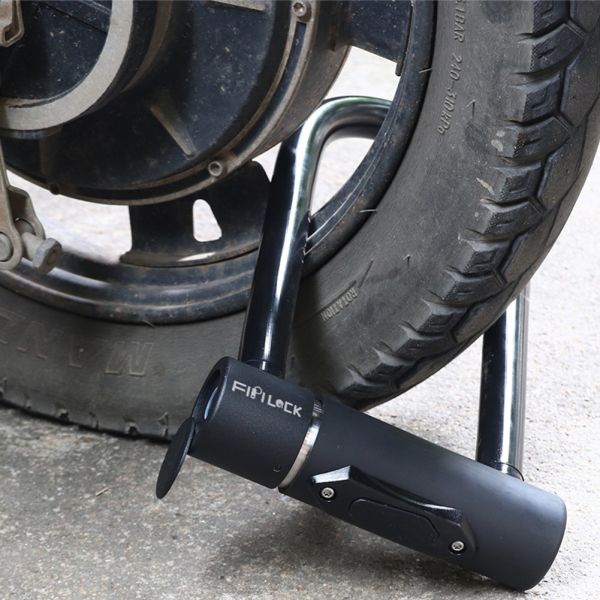 Замок отпечатка пальцев замка U9 Motocycle Bick u умный водоустойчивый