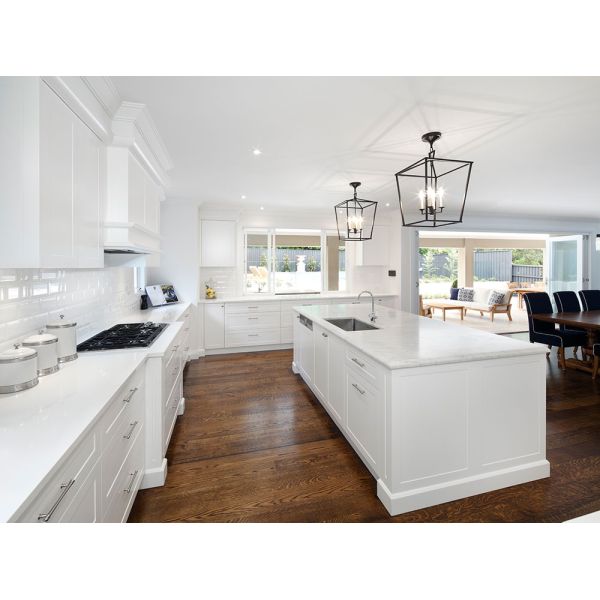 American Style MDF Kitchen Cabinets Lacquer Melamine Finish Corrosion Resistance