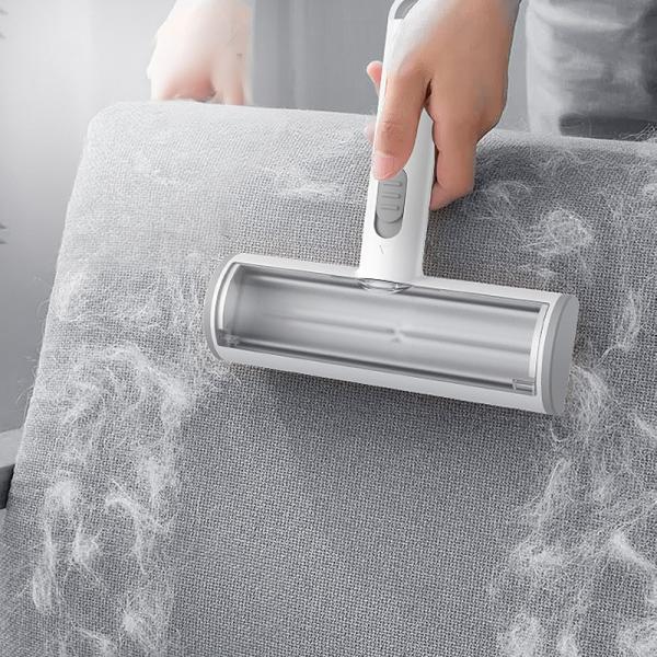 Pet Hair Remover Roller Dog Cat Hair Brushes HandleSustainable Reusable Lint Roller Couch