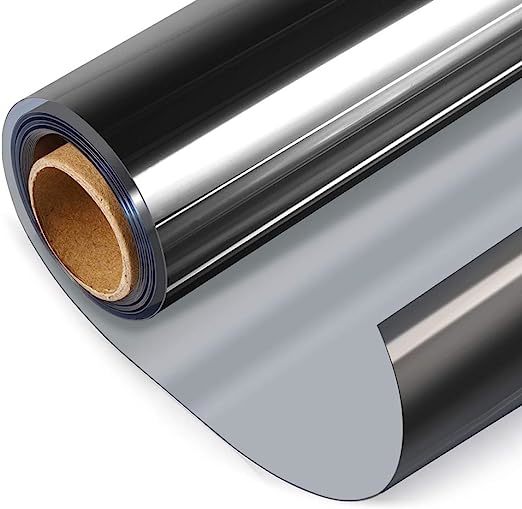 Titanium Silver Reflective Window Film Privacy Tinted Mirror Glass Film Decorative