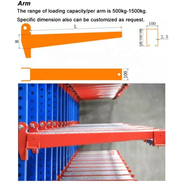 Adjustable Shelf Bracket Industrial Pipe Cantilever Heavy Duty Shelves For Storage