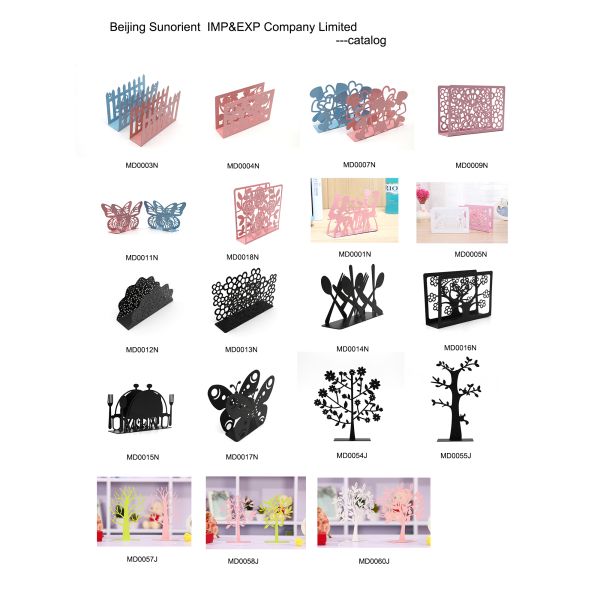 Black Color Paper Metal Napkin Holder , Iron Napkin Holder Stand Rack